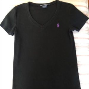 Ralph Lauren Black Tee Size L